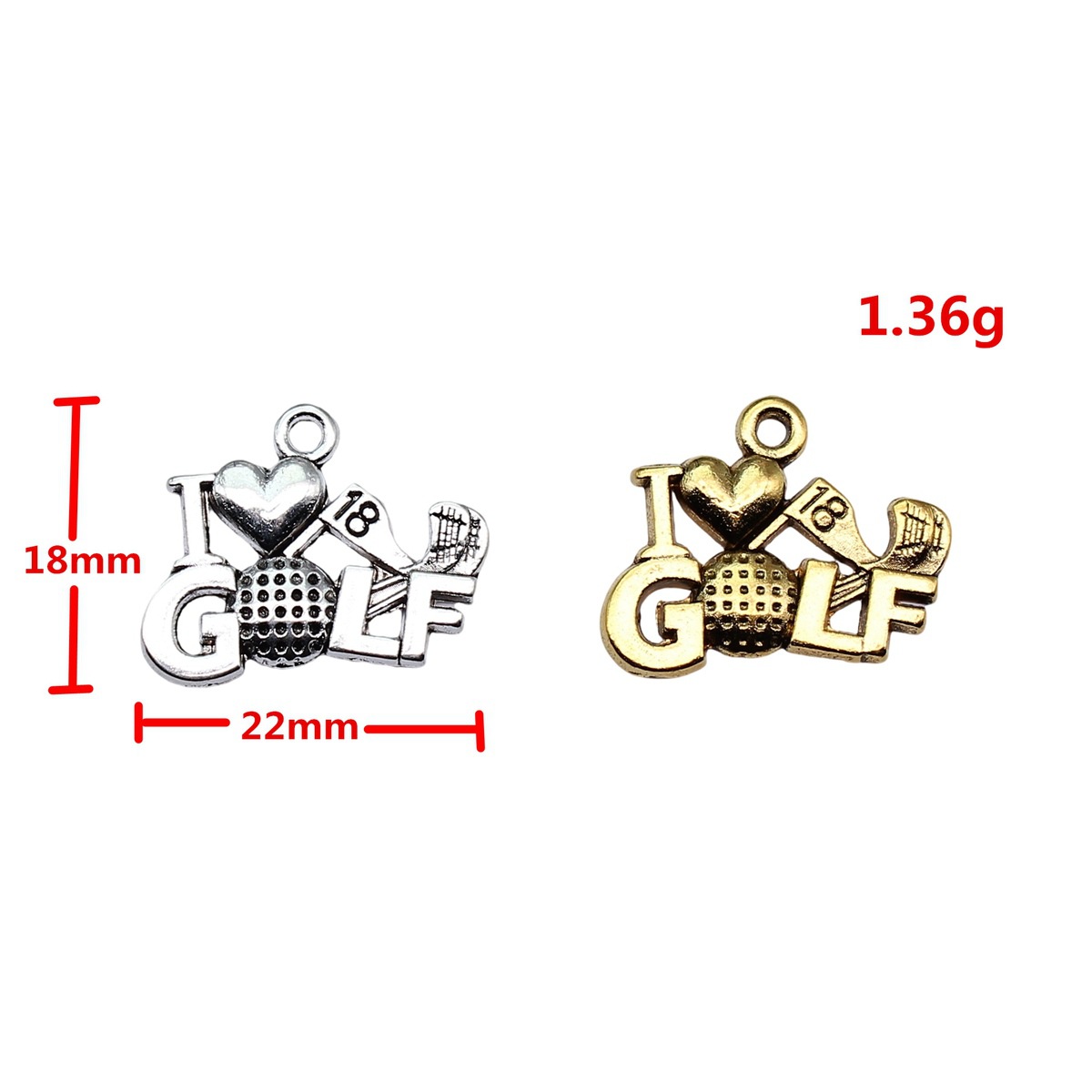 WYSIWYG 20pcs 22x18mm 2 Colors - Vintage Fashion Theme 评论和价格