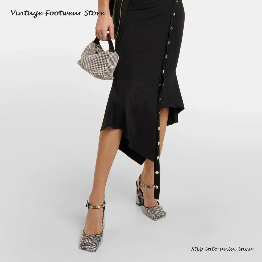 Vintage Crystal Embellished Pu - Vintage Fashion Women Dresses 评论和价格