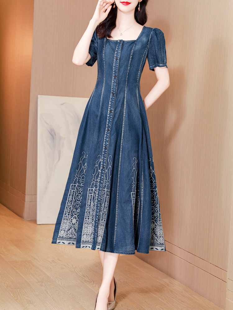 TIYIHAILEY-Long Mid-Calf Short - Vintage Fashion Women Dresses 评论和价格
