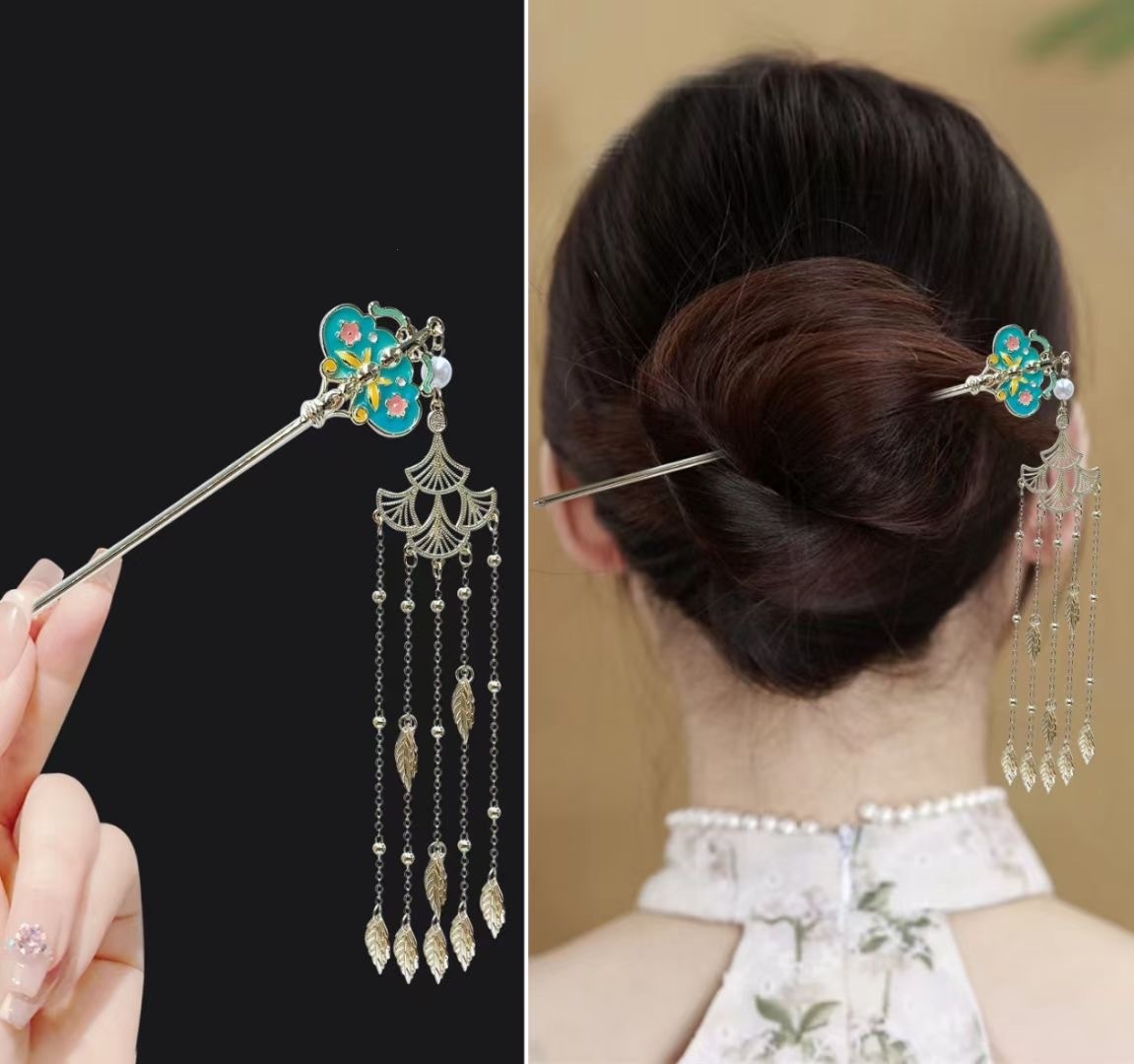 18cm Chinese Style Hairpin Ele - Vintage Fashion Accessories 评论和价格