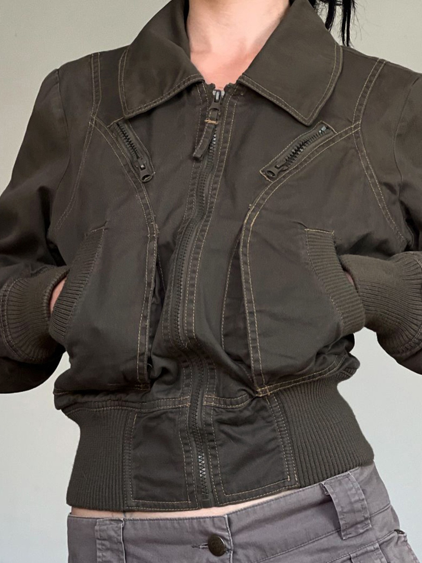 Summer Men's Clothing Slim Fit - Vintage Zipper 评论和价格