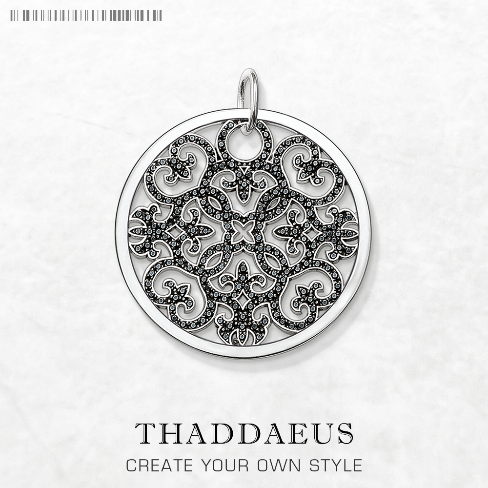 Pendant Arabesque Disc Ornamen - Vintage Fashion Jewelry Brands 评论和价格