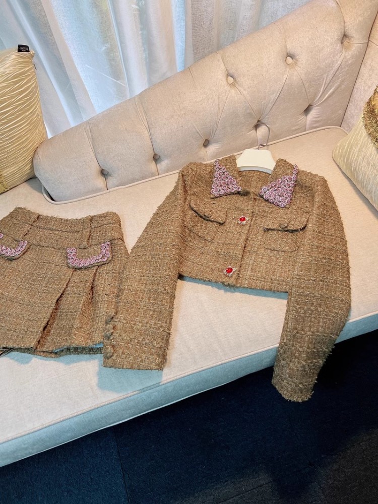 Two Piece Set Spring Autumn Wo - Vintage Fashion Jacket 评论和价格