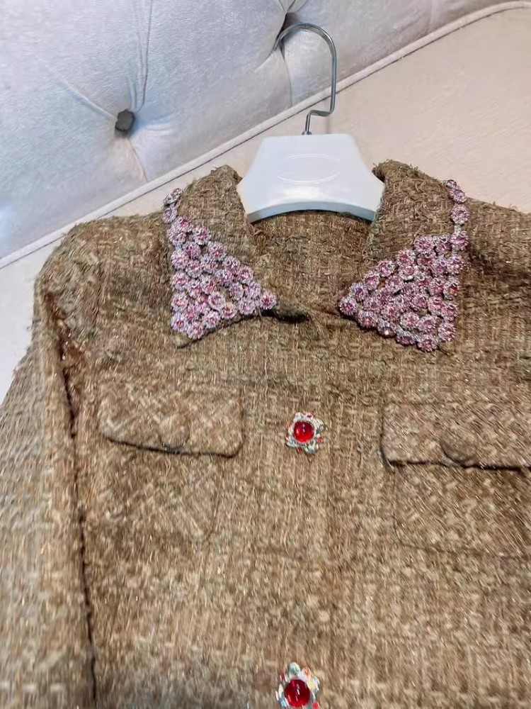 Two Piece Set Spring Autumn Wo - Vintage Fashion Jacket 评论和价格