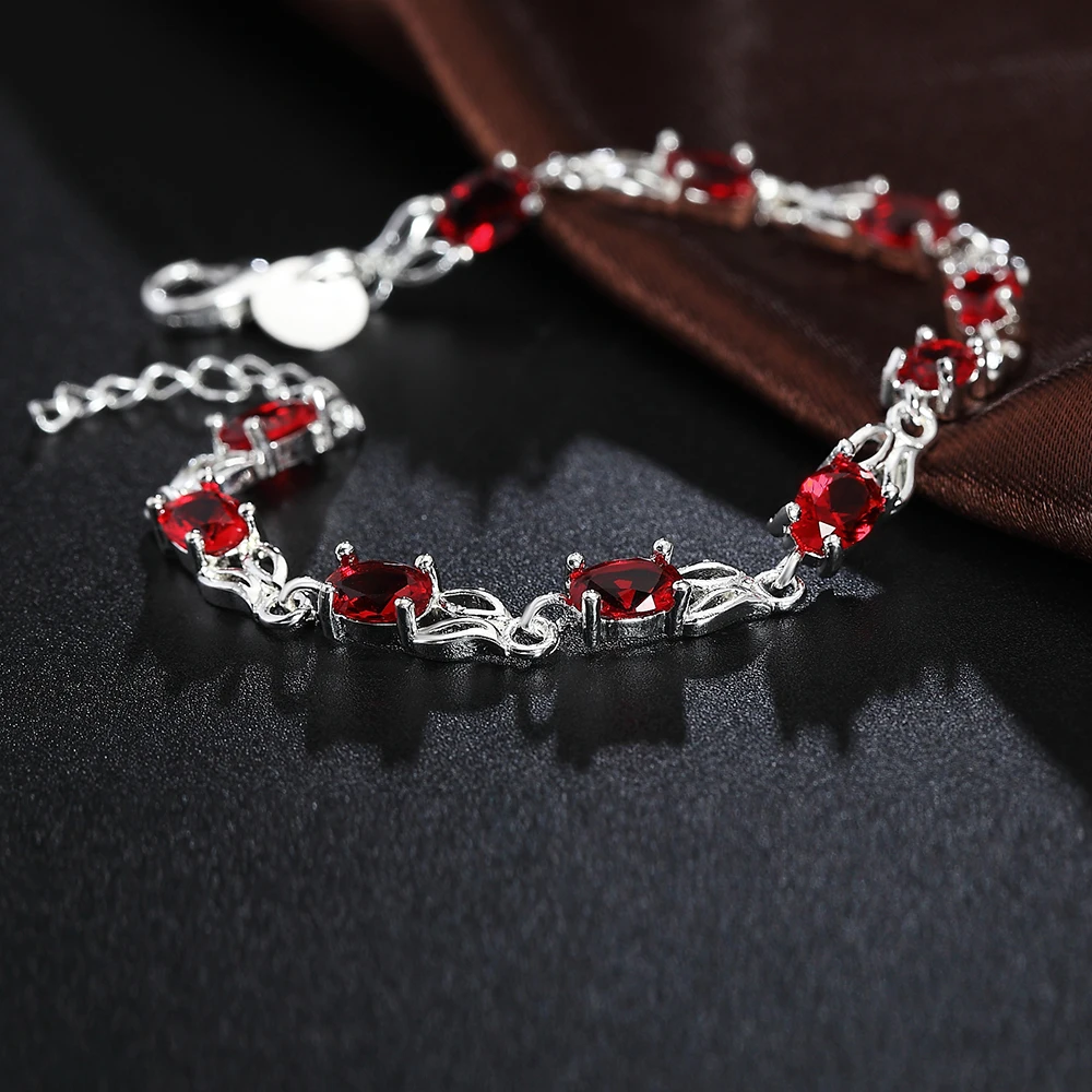 Vintage Luxury Red Crystal Cha - Vintage Fashion Jewelry Brands 评论和价格
