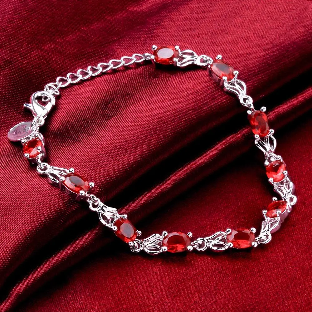 Vintage Luxury Red Crystal Cha - Vintage Fashion Jewelry Brands 评论和价格