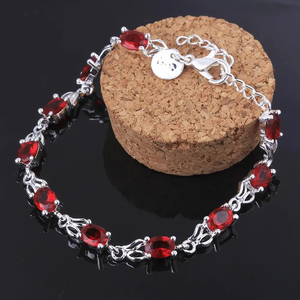Vintage Luxury Red Crystal Cha - Vintage Fashion Jewelry Brands 评论和价格