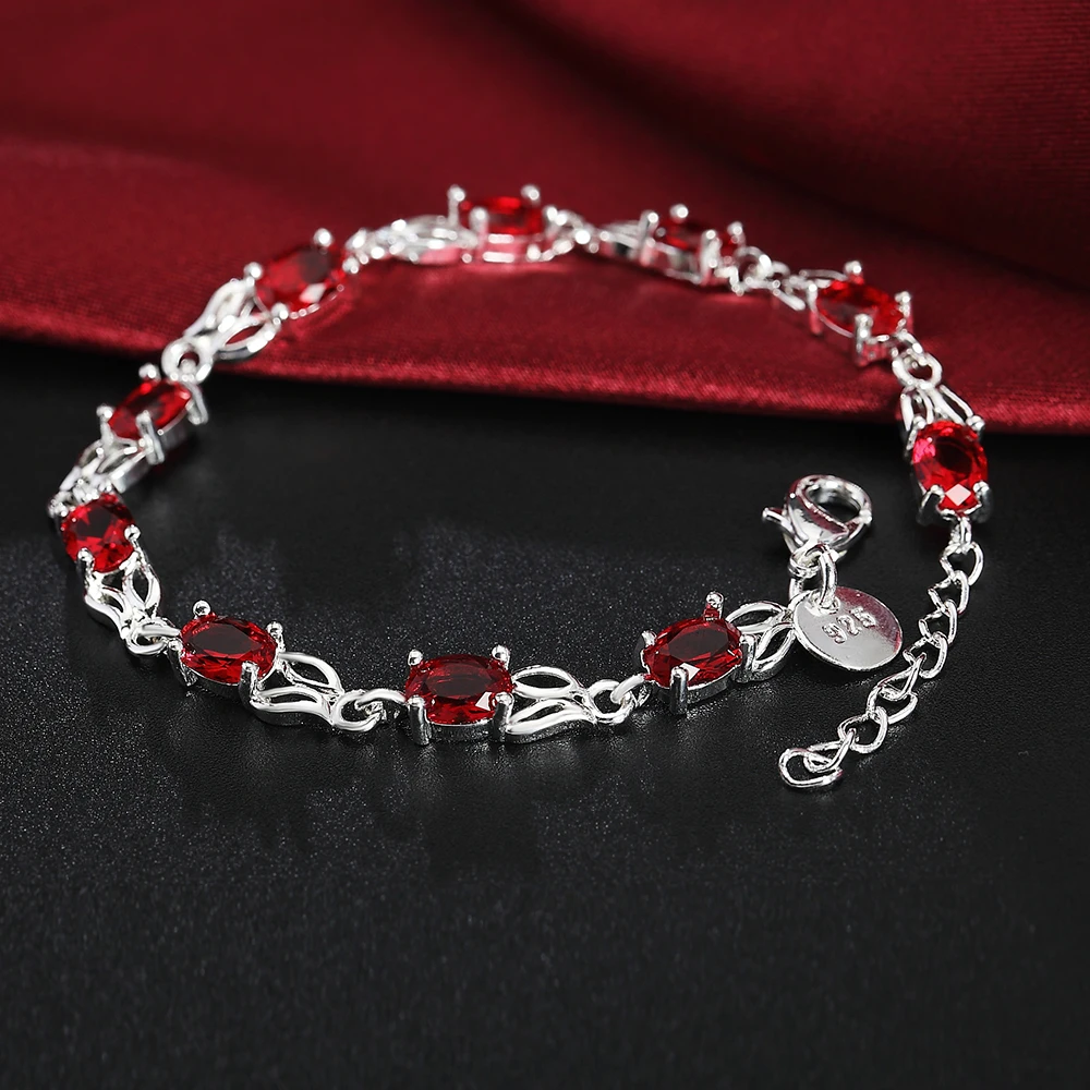 Vintage Luxury Red Crystal Cha - Vintage Fashion Jewelry Brands 评论和价格