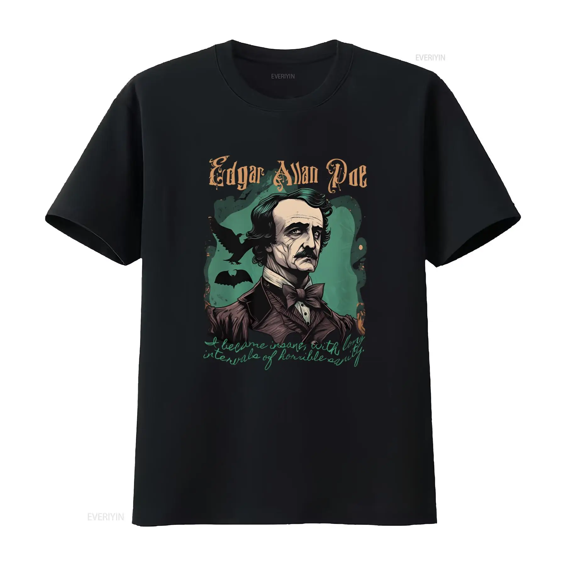 Edgar Allan Poe T Shirt Gothic - Vintage Fashion Ideas 评论和价格