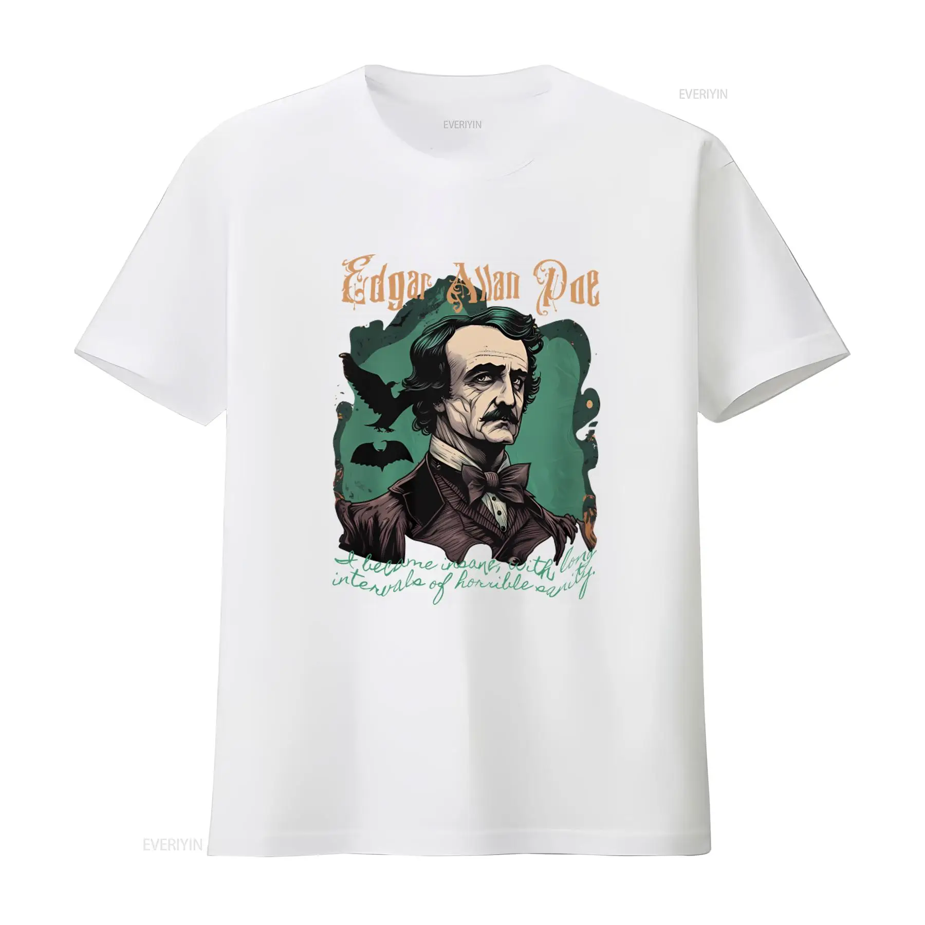 Edgar Allan Poe T Shirt Gothic - Vintage Fashion Ideas 评论和价格