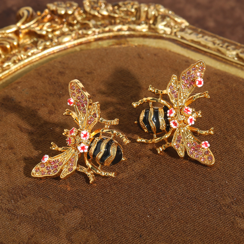 Vintage Enamel Drip Oil Bee Ea - Vintage Fashion Jewelry Brands 评论和价格