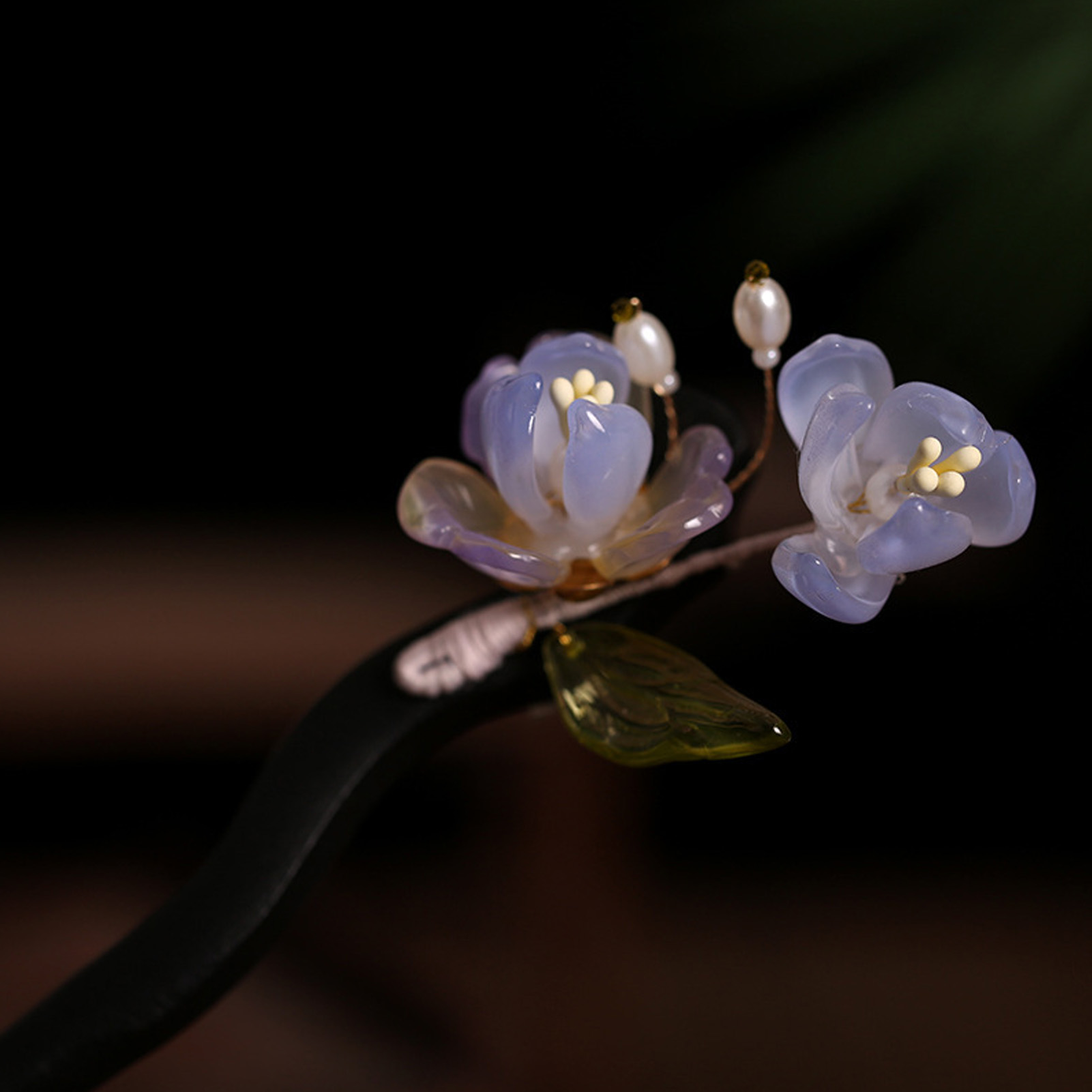 Vintage Wooden Flower Hairpin  - Vintage Fashion Accessories 评论和价格