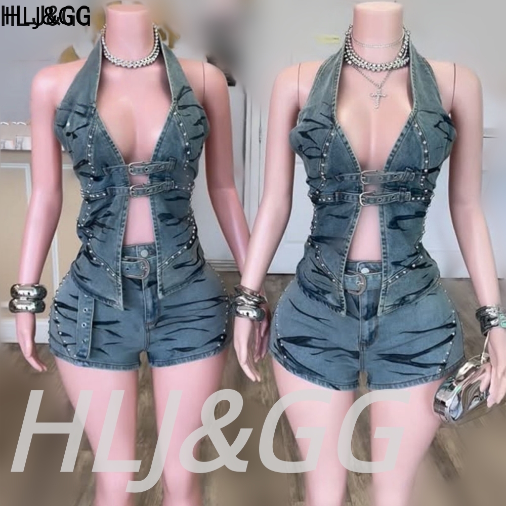 HLJ&GG Blue Vintage Denim Holl - Vintage Fashion Club 评论和价格