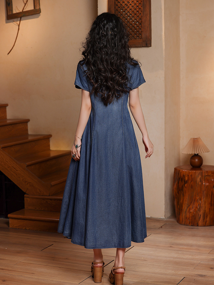 TIYIHAILEY Women Denim Dresses - Vintage Fashion Women Dresses 评论和价格